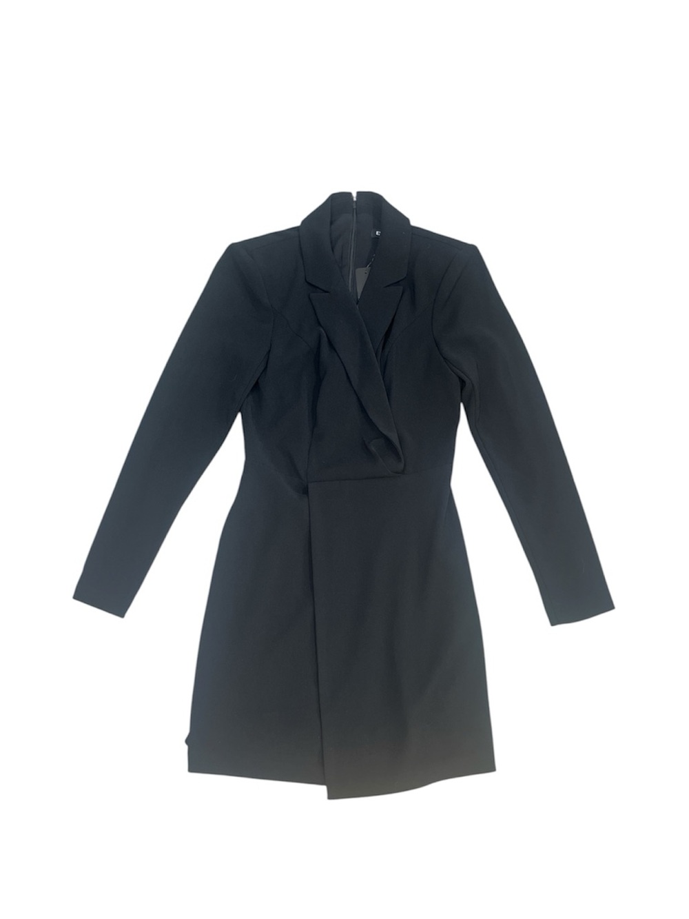 Double Breasted Padded Shoulder Blazer Romper - $138